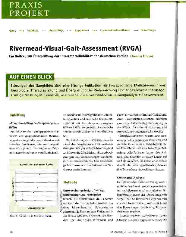 Vorschauseite 1: Rivermead-Visual-Gait-Assessment (RVGA)