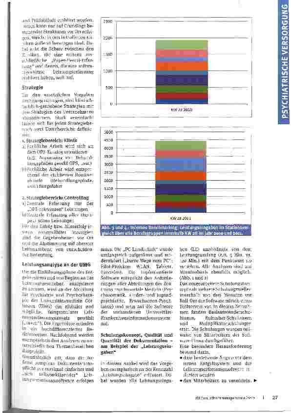 Vorschauseite 2: Leistungsdokumentation in der PsychiatrieErste Ergebnisse einer Leistungsanalyse