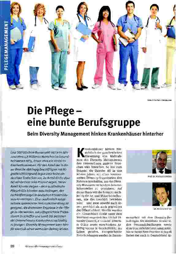 Vorschauseite 1: Die Pflege - eine bunte Berufsgruppe