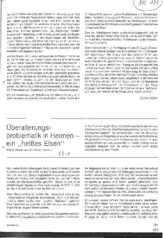 Vorschauseite 3: Mitarbeiter in der Altenhilfe - Partner der Heimbewohner