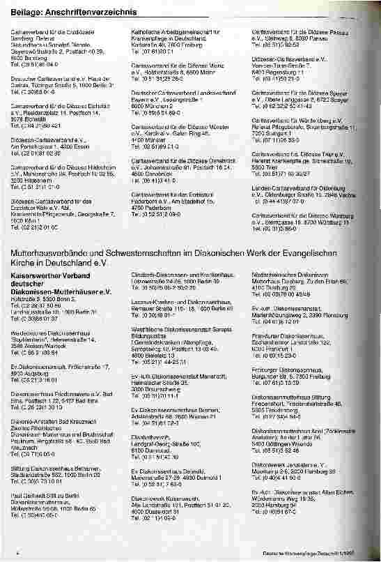 Vorschauseite 4: Anschriftenverzeichnis