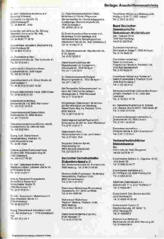 Vorschauseite 5: Anschriftenverzeichnis