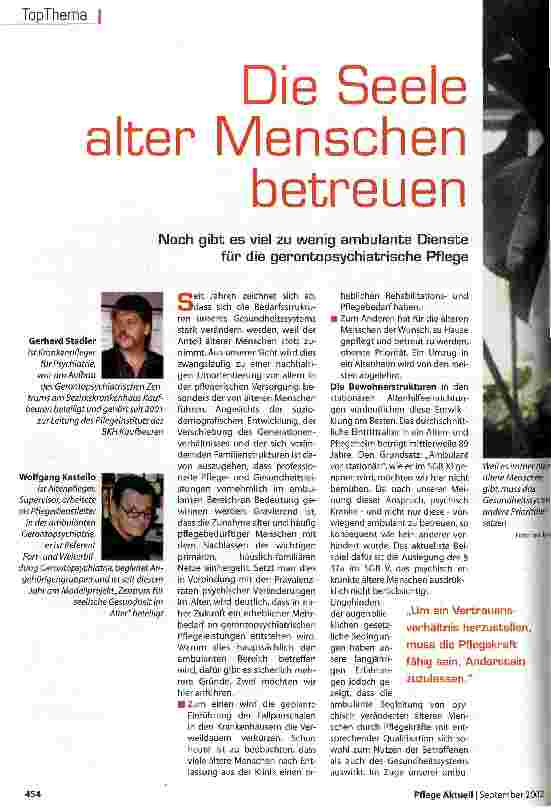 Vorschauseite 1: Die Seele alter Menschen betreuen