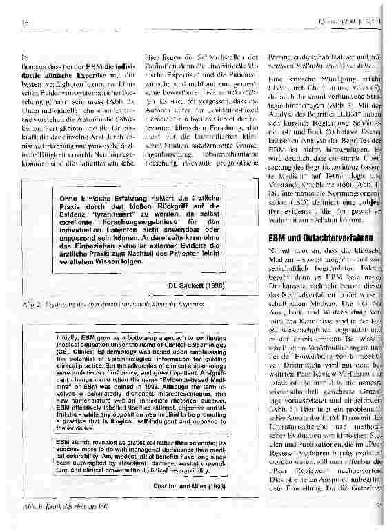 Vorschauseite 2: Ist evidenz-basierte Medizin unerlässlich für die Erstellung ärztlicher Leitlinien