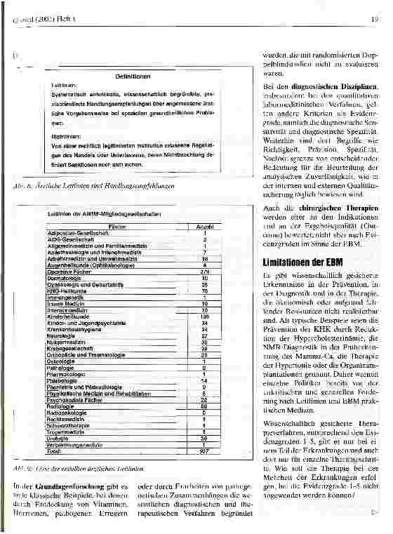 Vorschauseite 5: Ist evidenz-basierte Medizin unerlässlich für die Erstellung ärztlicher Leitlinien