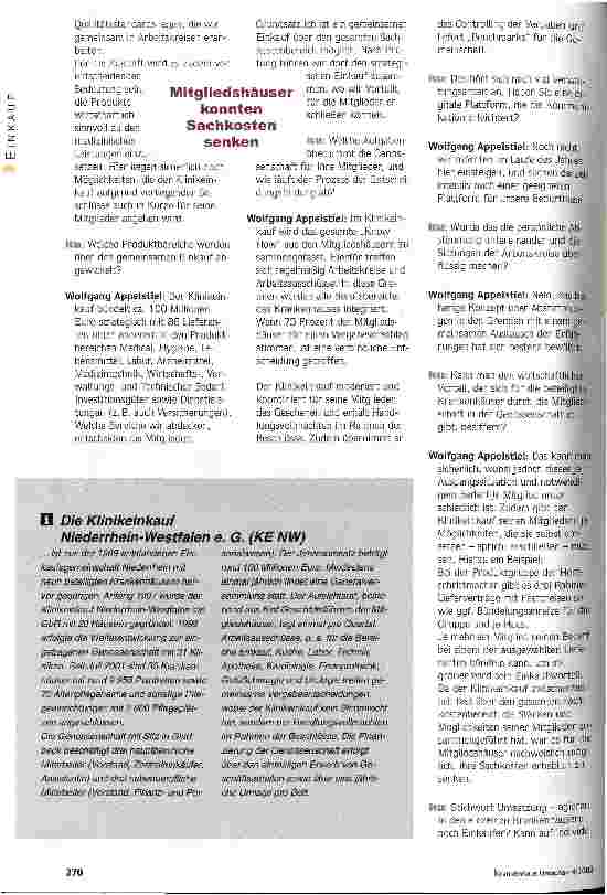 Vorschauseite 2: Mehr als gemeinsamer Einkauf Die Optimierung der Prozesse und strategische Überlegungen rücken in den Vordergrund