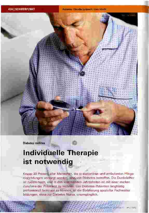 Vorschauseite 1: Individuelle Therapie ist notwendig