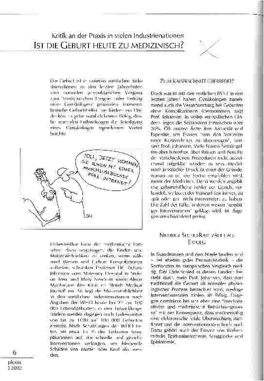 Vorschauseite 1: Ist die Geburt heute zu medizinisch?