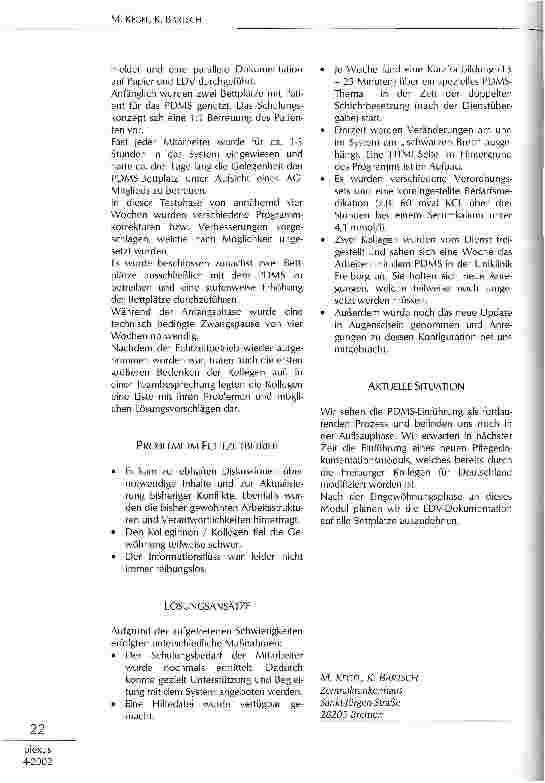 Vorschauseite 2: Einführung der papierlosen Verlaufskurve auf der IPS II am ZKH Sankt-Jürgen-Straße