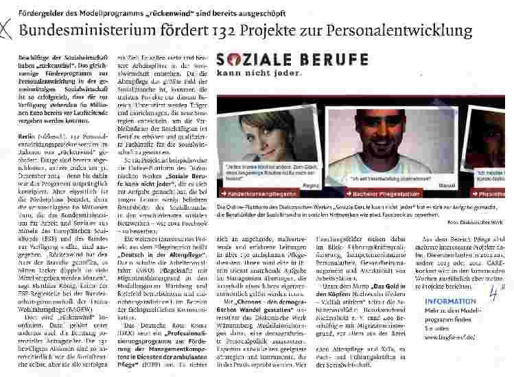 Vorschauseite 1: Bundesministerium fördert 132 Projekte zur Personalentwicklung