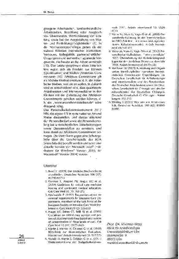 Vorschauseite 4: Personalbedarf Intensivmedizin - mal praktisch