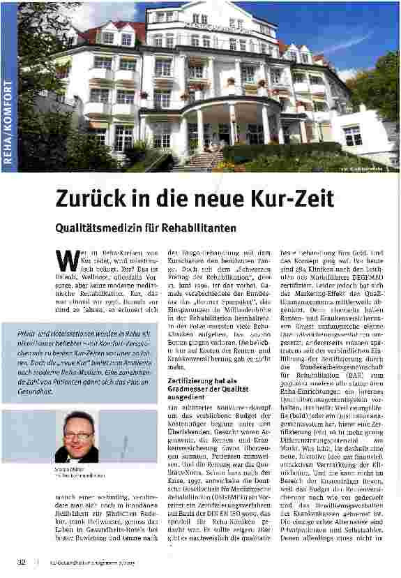 Vorschauseite 1: Zurück in die neue Kur-Zeit