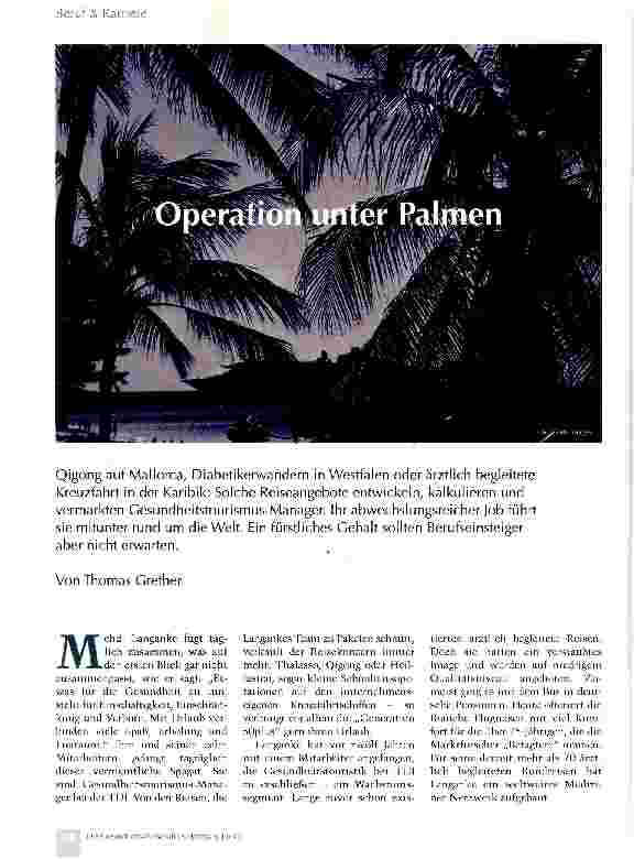 Vorschauseite 1: Operation unter Palmen