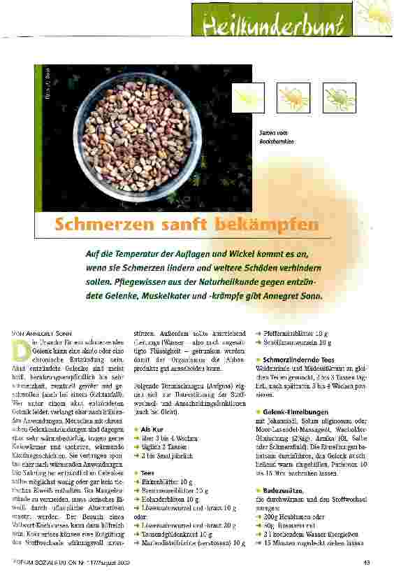 Vorschauseite 1: Schmerzen sanft bekämpfen