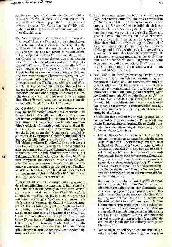 Vorschauseite 3: Die kommunale Krankenhaus-GmbH