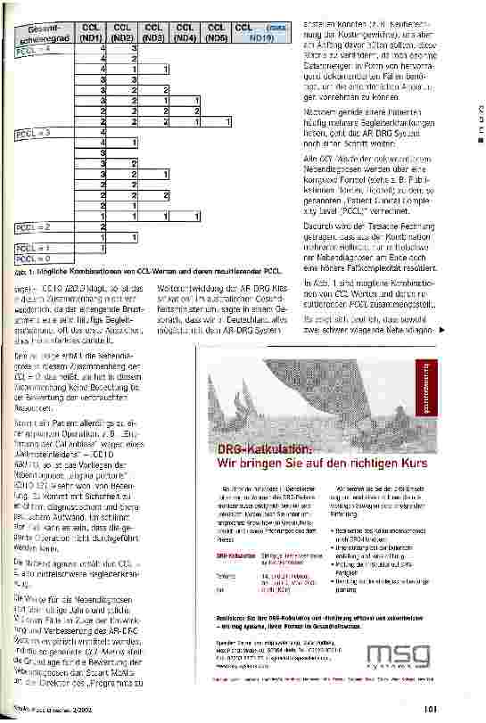 Vorschauseite 2: Bedeutung der Nebendiagnosen im AR-DRG System Erfolgreiche Suche nach den Nadeln im Heuhaufen