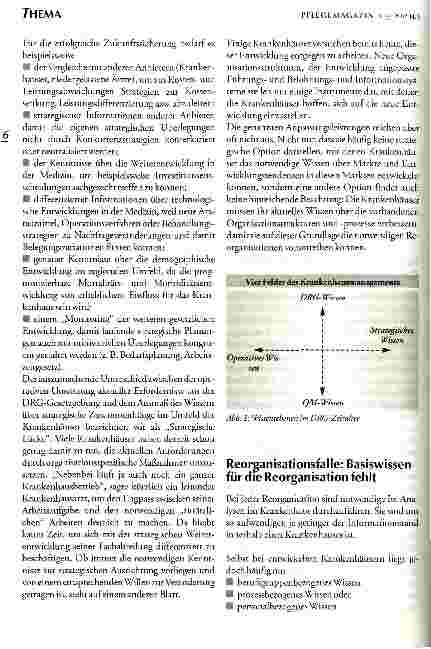 Vorschauseite 2: Krankenhäuser im DRG-Zeitalter Innovative Lösungsansätze zur Reorganisation, eine Frage der authentischen Partizipation der Mitarbeiter