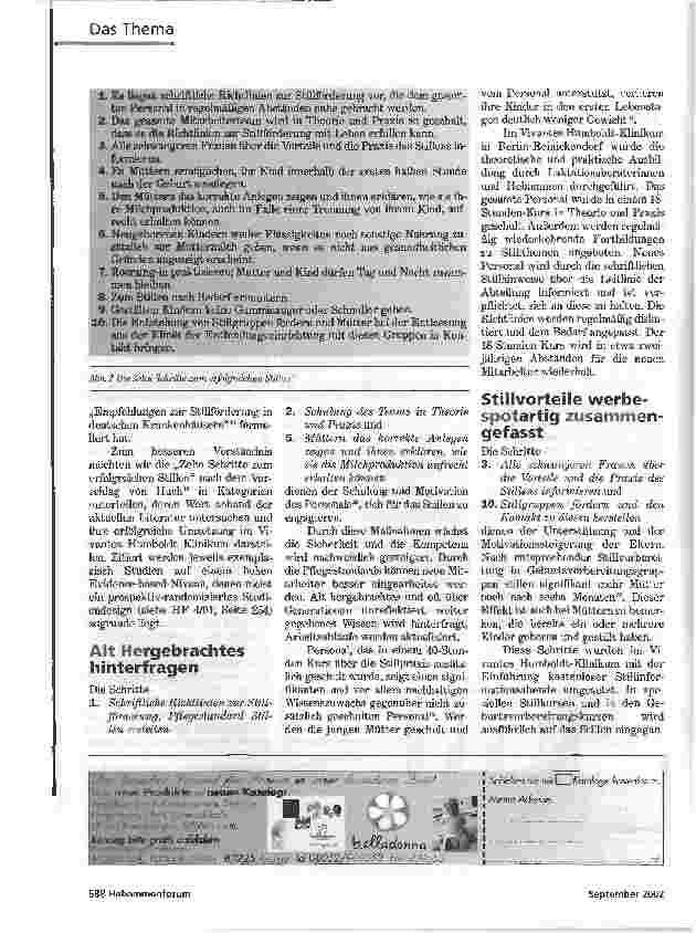 Vorschauseite 2: ALTHERGEBRACHTESHINTERFRAGEN ERFAHRUNGEN EINES STILLFREUNDLICHEN KRANKENHAUSES