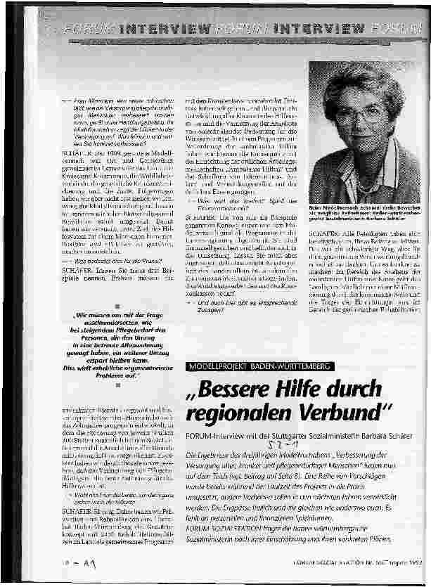 Vorschauseite 3: Mit kleinen Schritten den Durchbruch schaffen Neue Ansätze für alle Bereiche der Altenhilfe - Teil 1