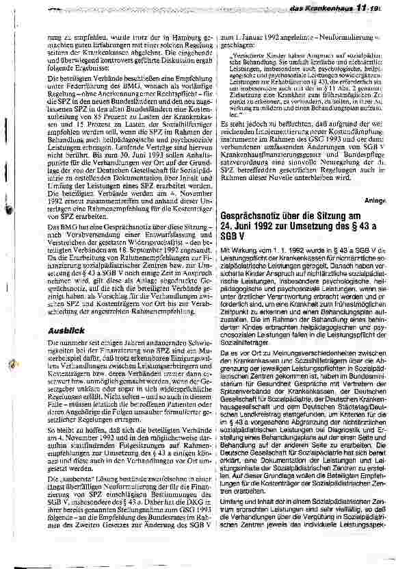 Vorschauseite 5: Sozialpädiatrische Zentren