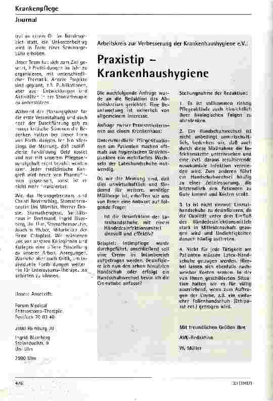 Vorschauseite 2: Forum Medical-Enterostomatherapie Möglichkeiten zur Weiterqualifizierung von Stomatherapeuten