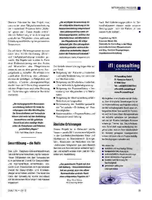 Vorschauseite 2: Projekt „i. v. nurse - der gesunde Apfel ohne Wurm