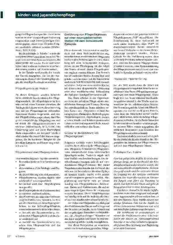 Vorschauseite 3: „Elterliche Pflege, Entwicklung der Ressourcen