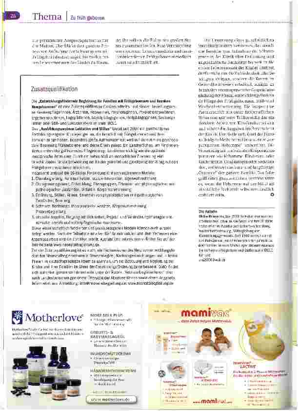 Vorschauseite 5: Eine Begleiterin in der Neonatologie