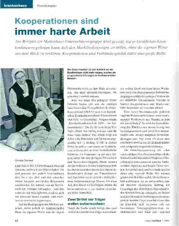 Vorschauseite 1: Kooperationen sind immer harte Arbeit