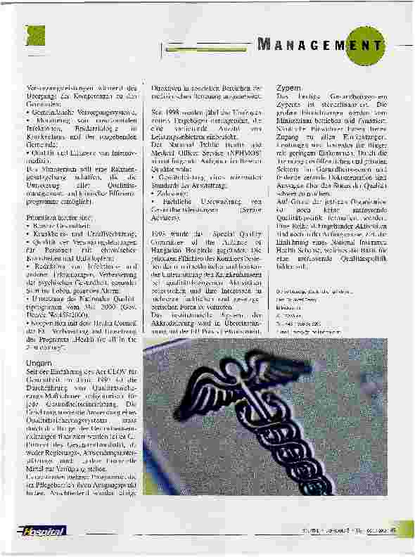 Vorschauseite 5: Status quo und Perspektiven der Qualitäts-politik in den zwö!f Beitrittsländern der EU
