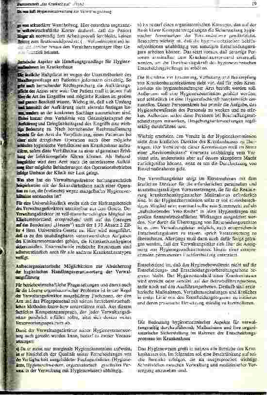 Vorschauseite 2: Hygieneverantwortung der Verwaltungsleitung
