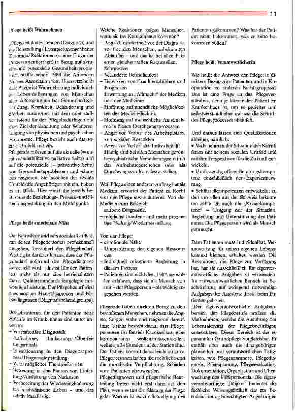 Vorschauseite 2: Ja - aber nur, wenn Pflegende hinter jedem Fall den Menschen sehen