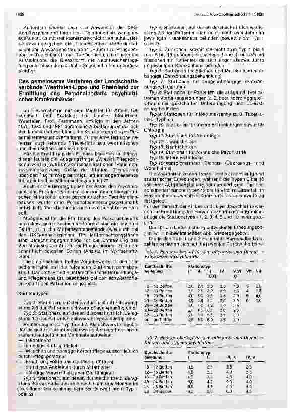 Vorschauseite 3: Zeitgemäße Personalbedarfsermittlung in der Psychiatrie