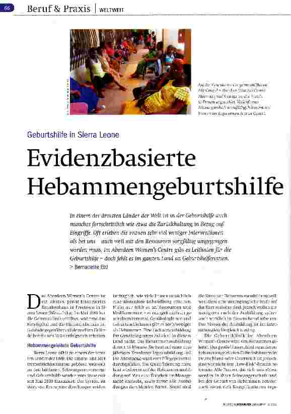 Vorschauseite 1: Evidenzbasierte Hebammengeburtshilfe