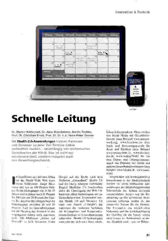 Vorschauseite 1: Schnelle Leitung