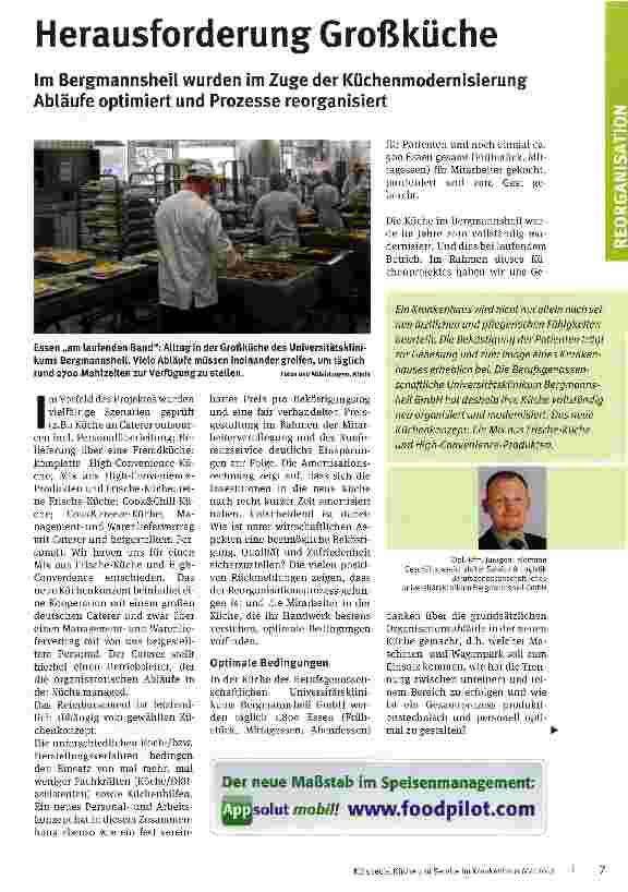 Vorschauseite 1: Herausforderung Großküche