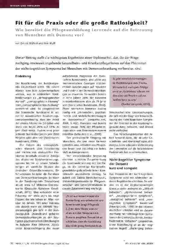 Vorschauseite 1: Fit für die Praxis oder die große Ratlosigkeit?