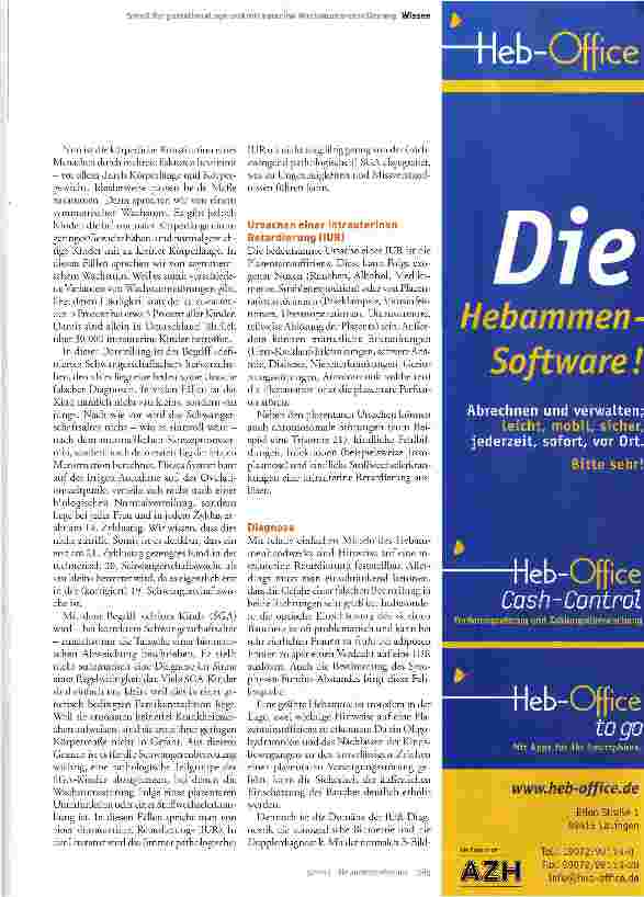 Vorschauseite 2: Das (zu) kleine Kind - Herausforderung für die Schwangerenbetreuung