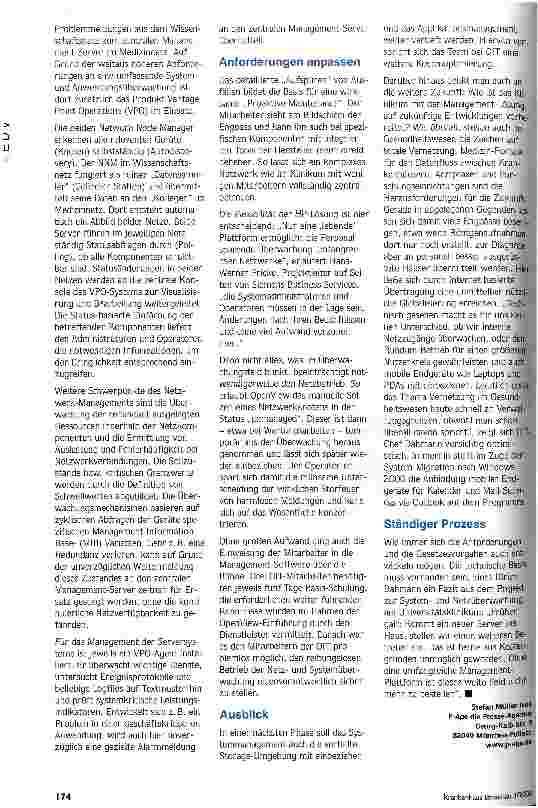 Vorschauseite 3: Auch IT braucht vorbeugende Diagnostik