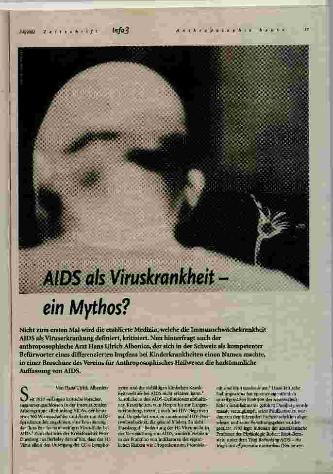 Vorschauseite 1: AIDS als Viruskrankheit - ein Mythos?