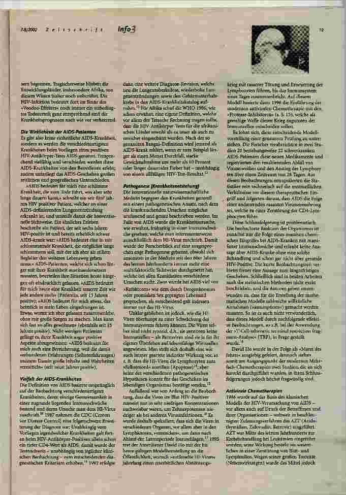 Vorschauseite 3: AIDS als Viruskrankheit - ein Mythos?