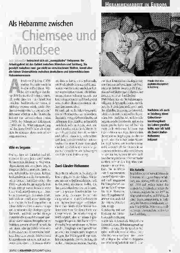 Vorschauseite 1: Als Hebamme zwischen Chiemsee und Mondsee