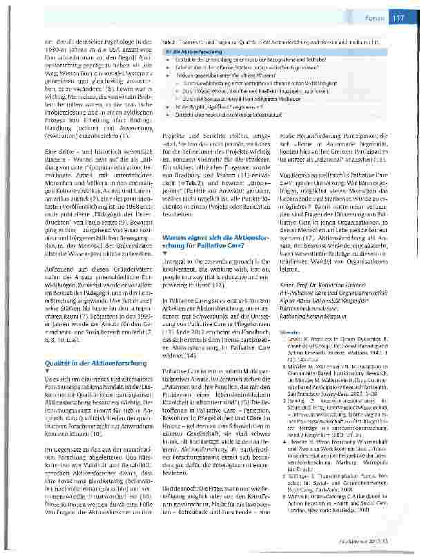 Vorschauseite 2: Partizipative und aktionsorientierte Forschung in Palliative Care: Teil 1