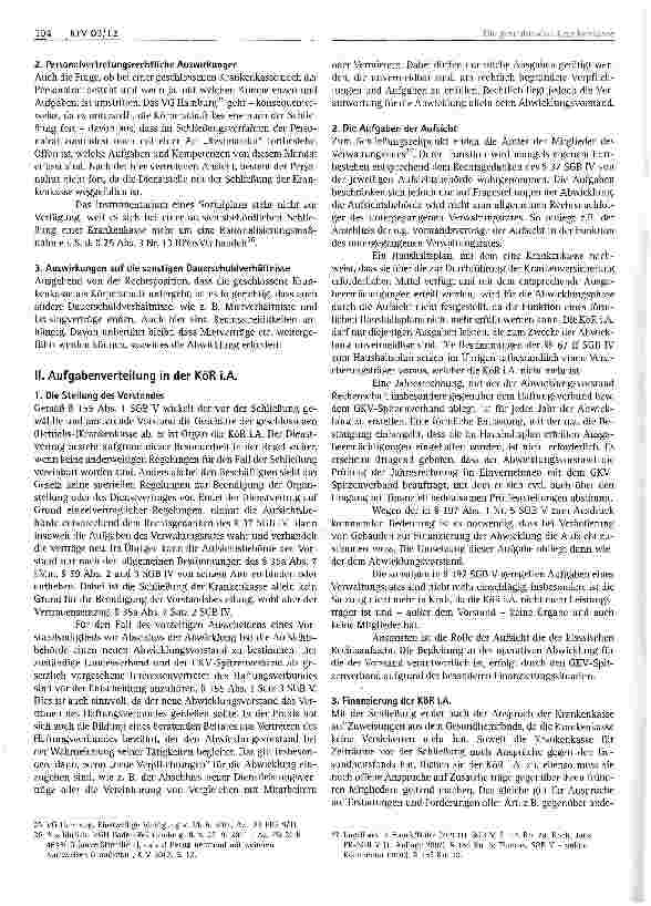 Vorschauseite 4: Die geschlossene Krankenkasse -Rechtsprobleme und erste Erfahrungen mit der Abwicklung
