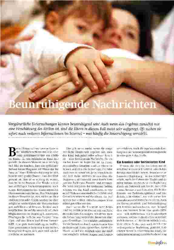 Vorschauseite 1: Beunruhigende Nachricht