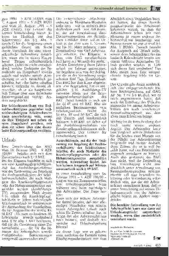 Vorschauseite 4: Neuere Rechtssprechung des Bundesarbeitsgerichts Teil 3