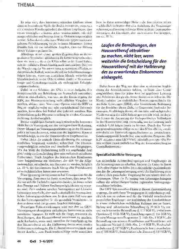 Vorschauseite 5: Das Gesetz zur Verbesserung der Versorgungsstrukturen in der gesetzlichen Krankenversicherung - GKV-Versorgungsstrukturgesetz