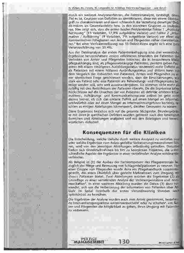 Vorschauseite 3: Patientenbefragungen - und dann?