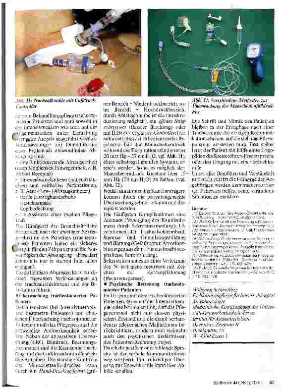 Vorschauseite 4: Pflege von tracheotomierten Patienten