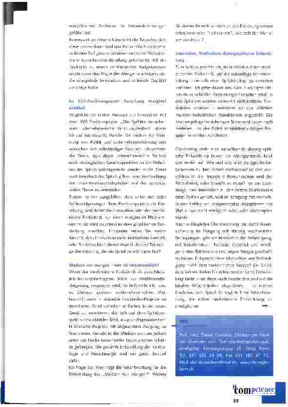 Vorschauseite 3: Der medizinische Fortschritt als Herausforderung für die Spitäler von morgen